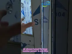 Fracht-Luft-Duschtunnel mit Fensterladen-Rolltor 304 SUS Kabinett PVCs schnellem