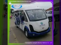 Vervaardiging 14 zitplaatsen elektrische shuttle bussen toeristische auto Chinese minibus voor hotel