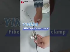 Metal Stainless Steel Drop Wire Clamp Cable Installation Kits For 2x5mm Flat Drop Cable