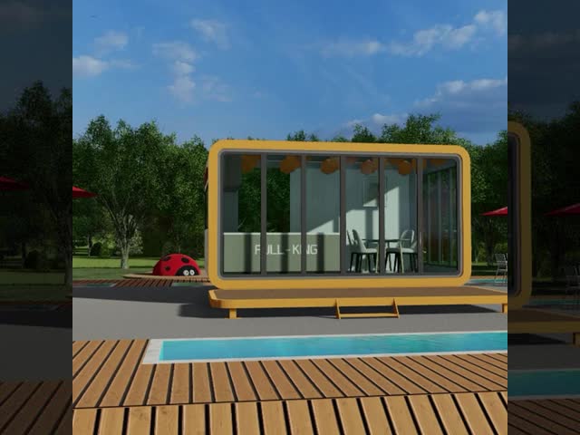 Galvanized Steel Frame Small House Prefabricated Capsule Container House Luxury Space Capsule House