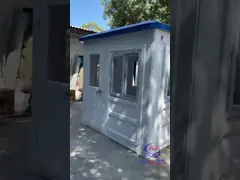 کابين امنيتي پيش ساخته و تهویه مطبوع در خارج از خانه نگهبان مدرن کوچک