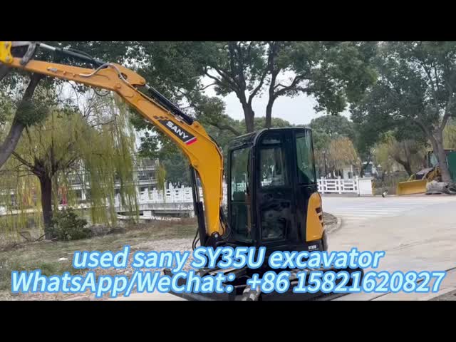 20.4KW 中古 Sany SY35U 掘削機 Sany 3 トンの掘削機 オリジナル部品付き