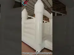 Vervaardiger Opblaasbaar Wit Bruiloft Bouncy House Opblaasbaar Springkasteel Voor Kinderen