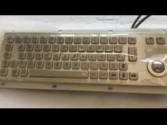 Panel Mount Stainless steel industrial keyboard with touchpad IP65 / IK07 F6-TP Support Customization