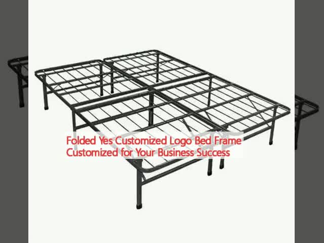 Folded Customized Logo Bed Frame For Business's Customized Success