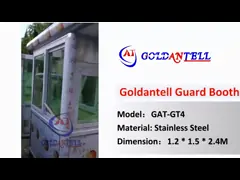 Ekonomik Prefabrik Taşınabilir Bilet Kulübesi Tekerlekli Açık Güvenlik Nöbetçi Kutusu