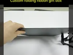 Boekvorm Rigiede opvouwbare doos Magnetisch deksel Luxe vouwpapier cadeaubon