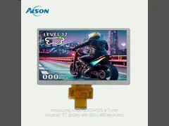 7 Zoll breite Temperatur 800x480 Industrielle TFT-Anzeige 500 Cd/M2 IPS-LCD-Panel