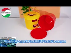 1L Plastic Bucket Handle Food Grade Bulk Decorative Christmas Gift Toy Package Mold Labeling for Ice Cream Biscuit Chocolate