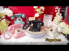 Weddings Celebrations Phone Guest Book Clear Sound Vintage Phone Voice Recorder Button Design