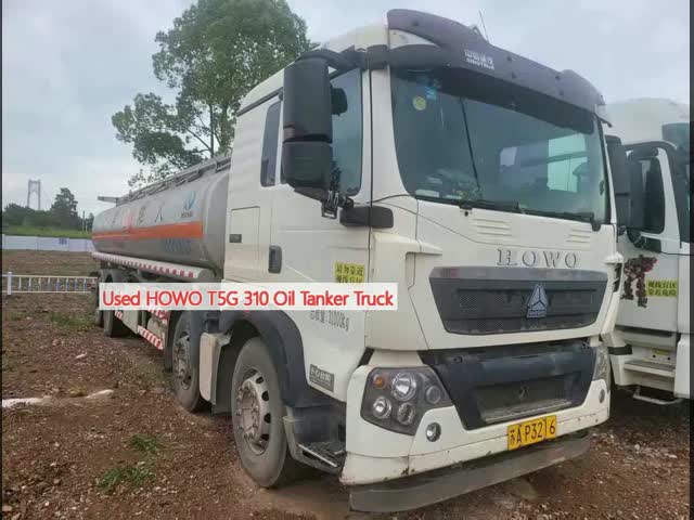 310HP 中古タンカー トラック Howo T5G 310 オイルタンカー トラック 30000L から 40000L