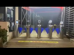 Thermal Scanner Face Recognition Flap Barrier Turnstile