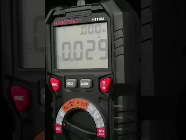 Habotest HT118A 6000はキャパシタンス テストのための本当RMS LCDのスマートなマルティメーターのテスターの専門のメートルを数える