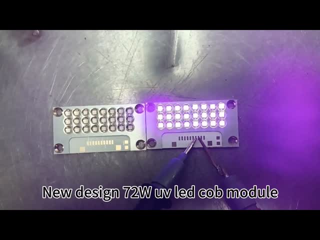 72WUV固化コブPCB LED光源 LEDチップ 365nm 395nmUV固化ランプ LED