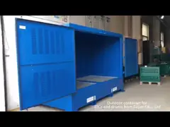 Outdoor IBC Chemical Storage Cabinet For Flammable Corrosive Toxic