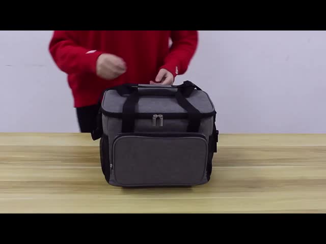 Abrasion Resistant Custom Insulated Lunch Bags Thermal Multi Pocket Lunch Bag