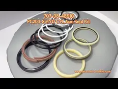 Komatsu Excavator Arm Hydraulic Cylinder Repair Kit | Immediate Shipment 707-98-48610 | Compatible With PC200-8 Models | Full Seal/Gasket/Piston Ring Set