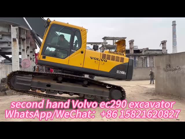 中古のボルボEC290掘削機 ローラーチェーン付きのボルボ・掘削機29トン