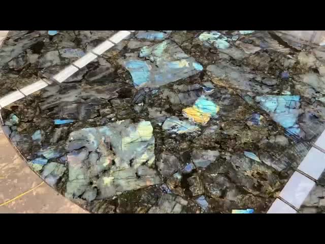 Italian Blue Emerald Marble Dining Room Table Minimalist Luxury Stone Top For High End Homes