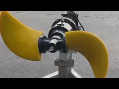 QDT Submersible Mixer Pump Low Speed Flow Propeller With Reducer material cast iron  stainless steel