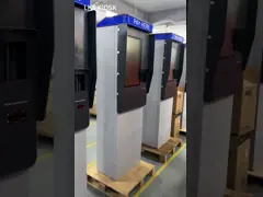 New design 21.5 inch cold rolled steel sheet metal touch screen monitor barcode scanner card reader custom parking payment kiosks