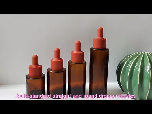 透明茶色のエッセンシャルオイルボトル 5ml 10ml 15ml 20ml 30ml 50ml 100ml アロマテラピー用