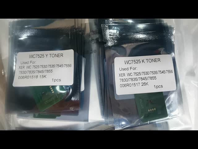 Toner Cartirdge Chip 006R01517 006R01518 006R01519 006R01520 006R01513 006R01514 006R01515 006R01516 006R01509 006R01510 006R01511 006R01512 para a Xerox WC7525 WC753075 WC35 WC7545 WC7556 WC7830 WC7835