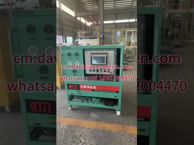 explosion proof refrigerant recovery system 10HP full oil less air conditioning ac vapor recovery gas charging machine