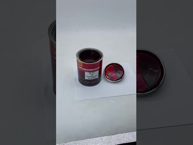 Transparent Red Solid Color 1K Car Paint Durable Acrylic Car Coating