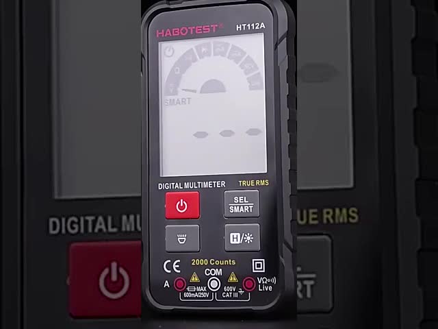 HT112B Habotestスマートで細いディジタル マルティメーター600V 6000の計算TRMS