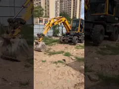 Good Condition 6 Ton Used Excavator Hyundai Wheel Excavator 60VS On Sale