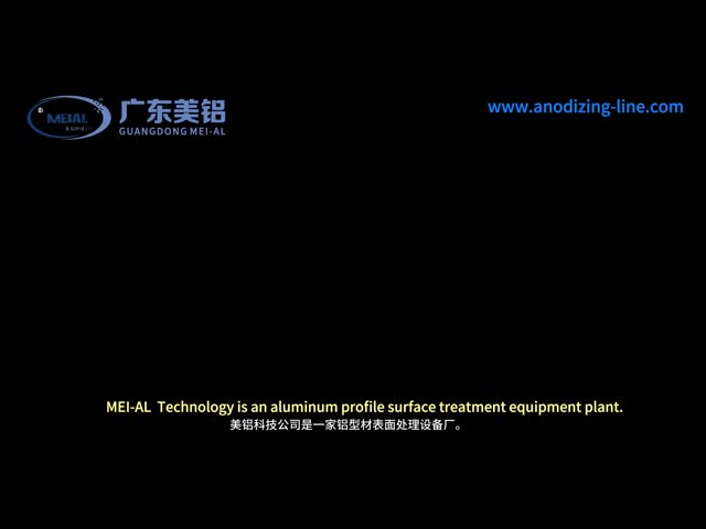 Linha processo de anodização modular de alumínio com sistema manual de racking