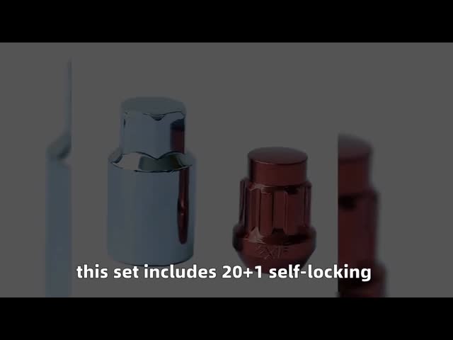 20+1 クロムラグナッツ 鍵付き 自閉ラグナッツ M12x1.5/M12x1.25 17mm 色が異なる