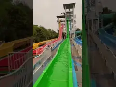 Safety Fiberglass Body Sliding Water Park For Kids Water Park High Durability