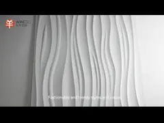 Panneaux muraux décoratifs 3D en relief en carton MDF placage pour fond de télévision