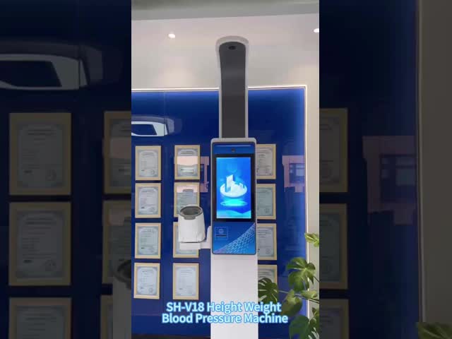 Pharmacy Vending Machine Smart Ultrasonic Weight Height Machine with Blood Pressure Height and Weight Scale