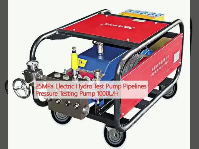 25MPa電気ハイドロ テスト ポンプは圧力試験ポンプ1000L/Hを導管で送る
