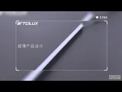 Ultra-thin Recessed Strip Light Aluminum Silicone CRI＞90 3000/4000/6500k DC12V 6W/M 2010beads/192PCS/M Cable Length 1500mm