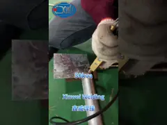 片側スポット溶接機でGIチューブを溶接する