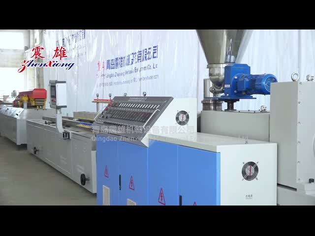 37KW Eco Friendly Plastic Profile Production Line Wood Extrusion Plastic Manufacturing