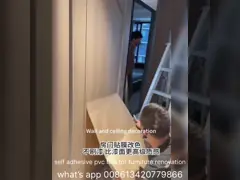 Waterproof Self-Adhesive PVC Decorative Film for Kitchen Countertop Renovation – Digital Printing Wood and Marble Patterns