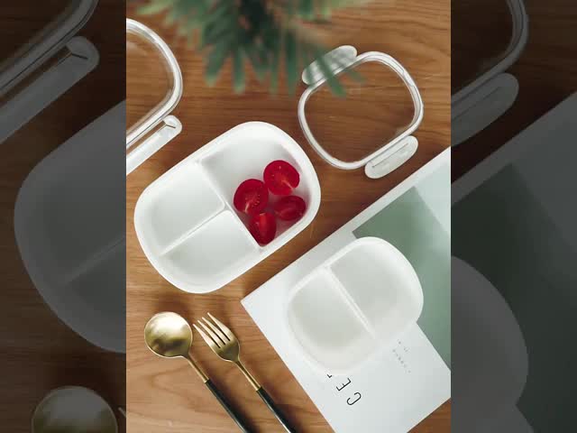 Containers de almoço de plástico de 350 ml Containers para preparação de refeições