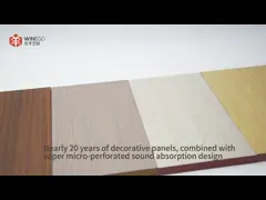 Panneaux acoustiques en bois micro-perforé Décoration intérieure pour plafond et mur