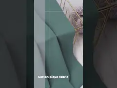 Eco Friendly Pique Texture Fabric 40S Breathable Y-81092 Solid Dyed