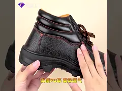 Men Work Safety Shoes Boots With Steel Toe and Steel Anti slip