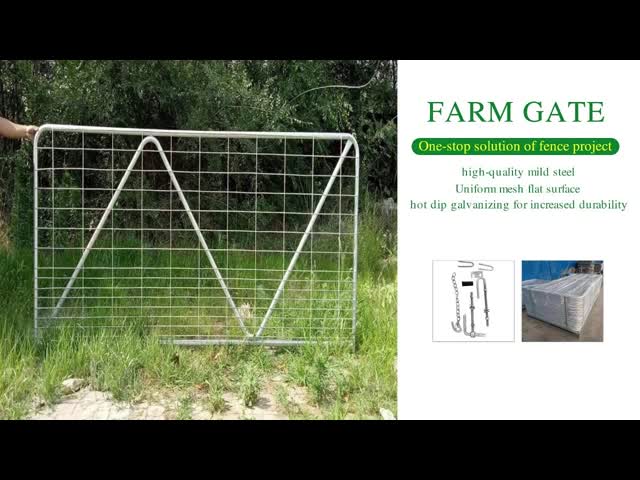 Farm Fencing Rust Resistant Sheep Goat Fence Panels Steel Livestock Panels 3.6m
