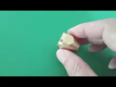 Forged Brass Female Fitting with Short Enlarged Mouth Nut for Copper Pipe Connections