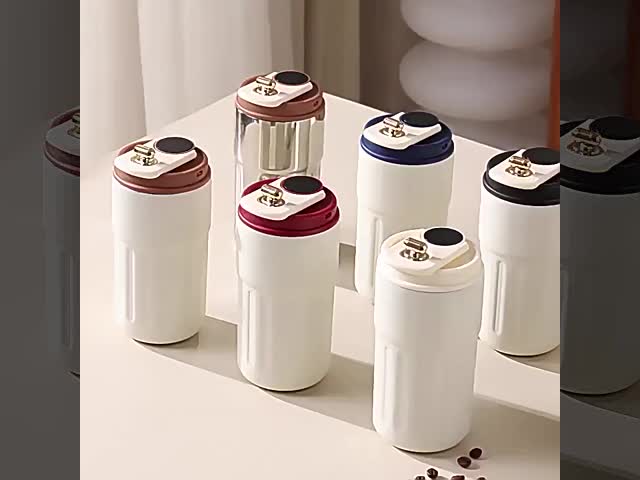 熱保存 触覚画面ボタン付きの電気熱水カップ