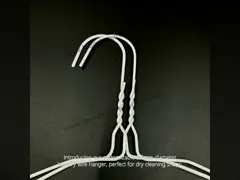 Προσαρμόσιμο 2.2mm διάμετρος πλυντήριο σύρμα κρεμάστρα για στεγνό καθαριστήριο 18inch/46cm μέγεθος κρεμάστρα