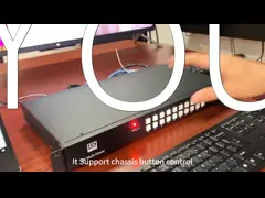 Quad RS232 16x1 HDMI MultiViewer Seamless Switcher ESD Protection